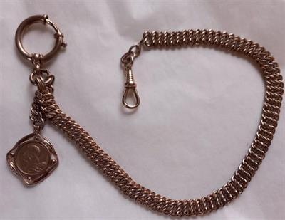 Řetěz ke kapesním hodinkám, rok 1900, secese