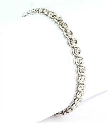 Zlatý náramek s brilianty, 1,70 ct