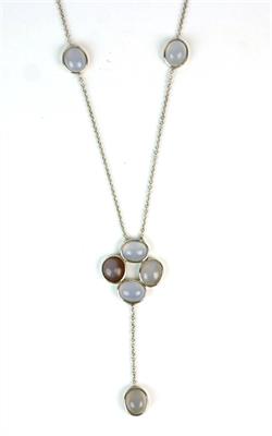 Stříbrný náhrdelník s měsíčními kameny