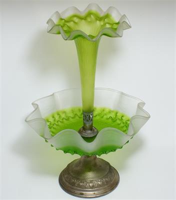 Secesní sklo - nástolec na aranžování květin KRALIK Lenora