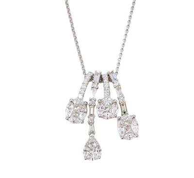 Zlatý náhrdelník s brilianty 1,65 ct