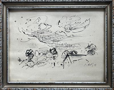 Miloslav Holý: Krajina s domky