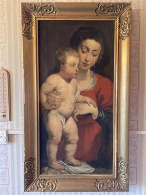 Madona s dítětem, Rubensova škola - kopie