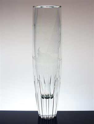 Vysoká masivní váza EXBOR - Pohár jachting Vojenské stavby