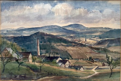 Josef Hýsek: Motiv ze severních Čech