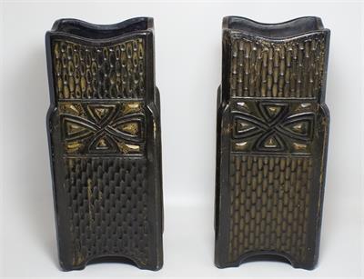 Párové vázy kubismus - geometrická secese Johann MARESCH