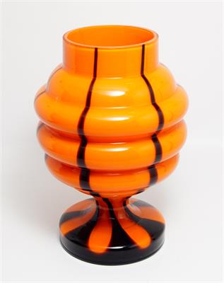 Váza Tango sklo Michael POWOLNY - Klášterecký Mlýn LOETZ