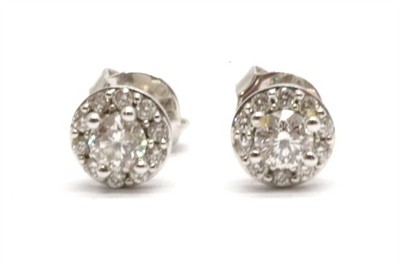 Zlaté náušnice s diamanty