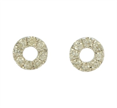 Zlaté náušnice s diamanty