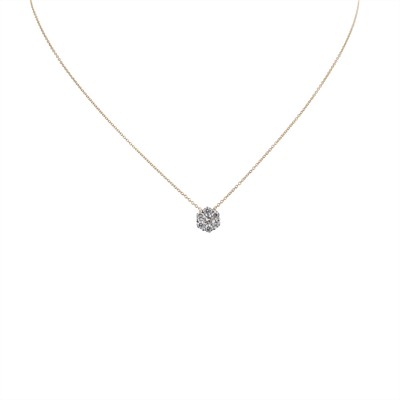 Zlatý náhrdelník s přírodními diamanty 0,40 ct