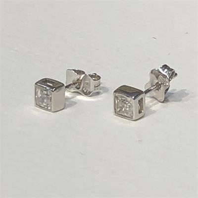 Zlaté náušnice se zirkony