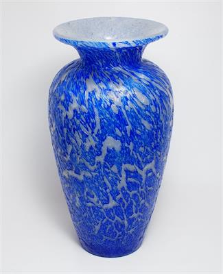 Váza vrstvené pěnové sklo "ANTIQUE" R. SCHWEDLER Harrachov