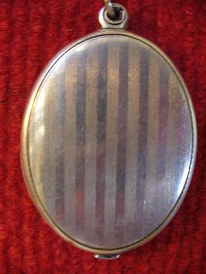 Velký secesní medailonek - alpaka