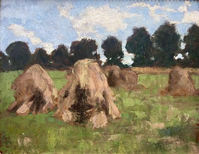 Elhenický František: Krajina se snopy