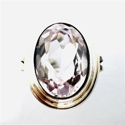 Stříbrný prsten s ametystem