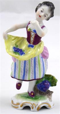 Volkstedt Rudolstadt - Dívka se žlutou zástěrou