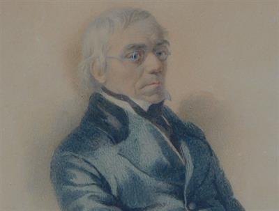 Portrét muže - akvarel, kolem 1850