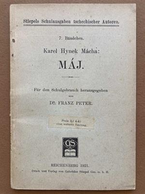 Karel Hynek Mácha, Máj. Reichenberg (Liberec) 1921, vzácné