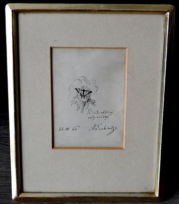 M. Švabinský: Kresba motýla.