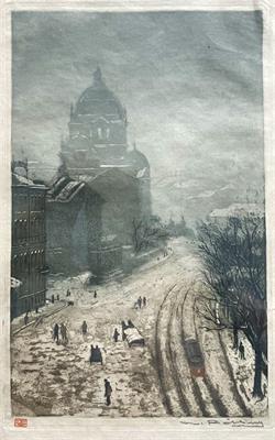 Röhling Vladislav: Praha / U Národního muzea kol. 1910