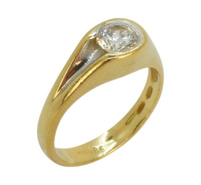 Zlatý prsten se zirkonem