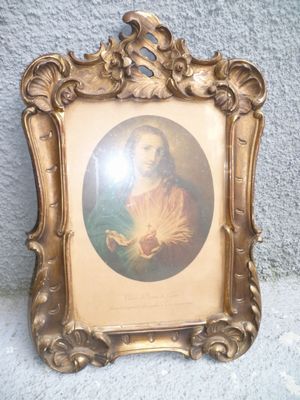 zlacený rám na obraz, zrcadlo