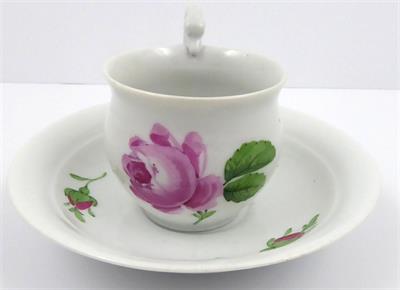 Míšeň - Empírový ručně malovaný šálek