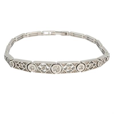 Zlatý náramek s brilanty