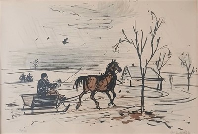 Vojtěch Sedláček: Na saních.