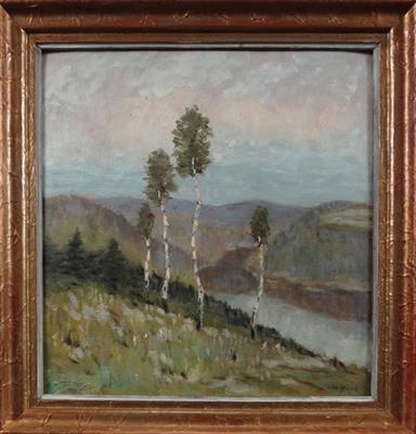 J. Kar. Jelínek - Pohled do údolí s řekou