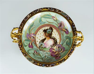 Secesní servírovací talíř - Sevres