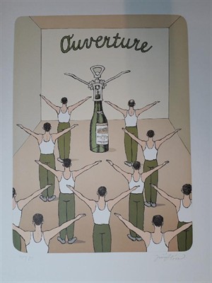 Jiří Slíva: Ouverture, litografie, ex.č. 45/80