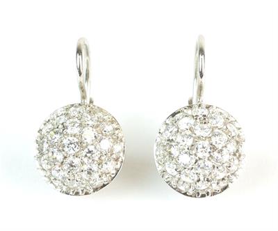 Zlaté náušnice se zirkony