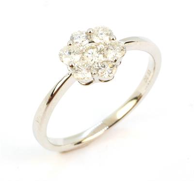 Zlatý prsten s brilianty