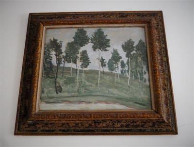 A. Hudeček olej na kartoně