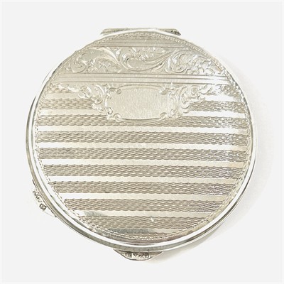 Stříbrná art-deco pudřenka - Jan Šebesta