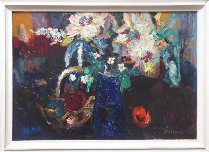 Vilém Šimek - Ovocný koš a pivoňky
