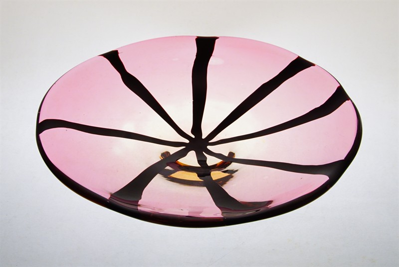 Hutní rubínová mísa Vladimír JELÍNEK ÚUŘ Škrdlovice 1960