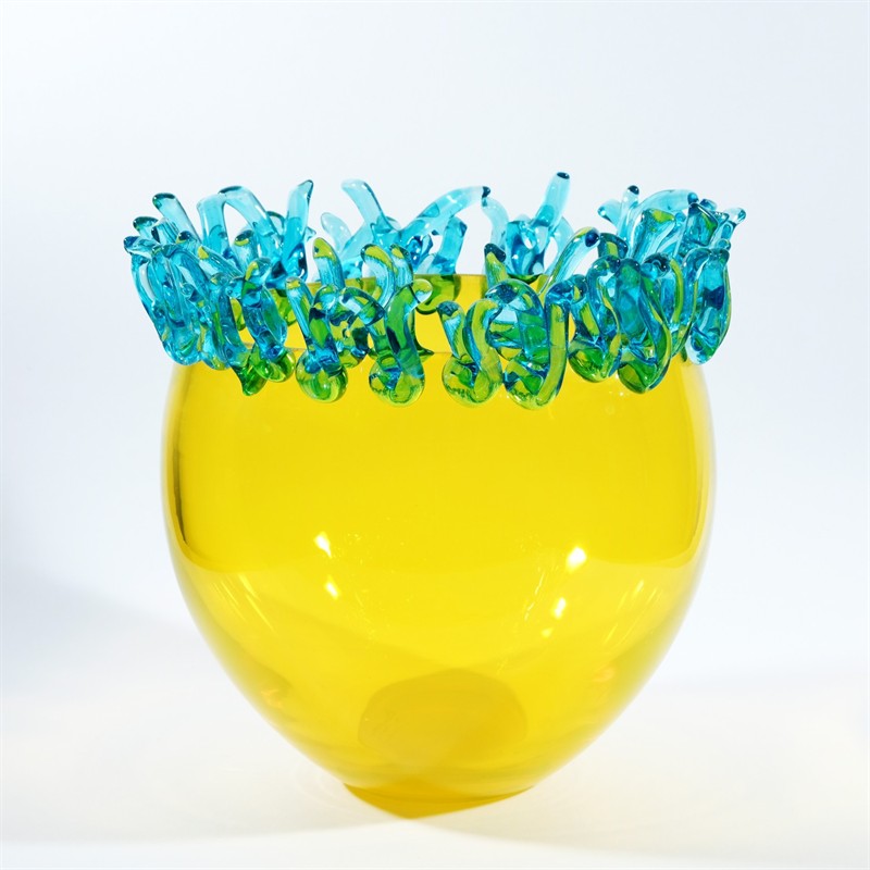 Murano váza Coralli I , návrh Daniela Puppa