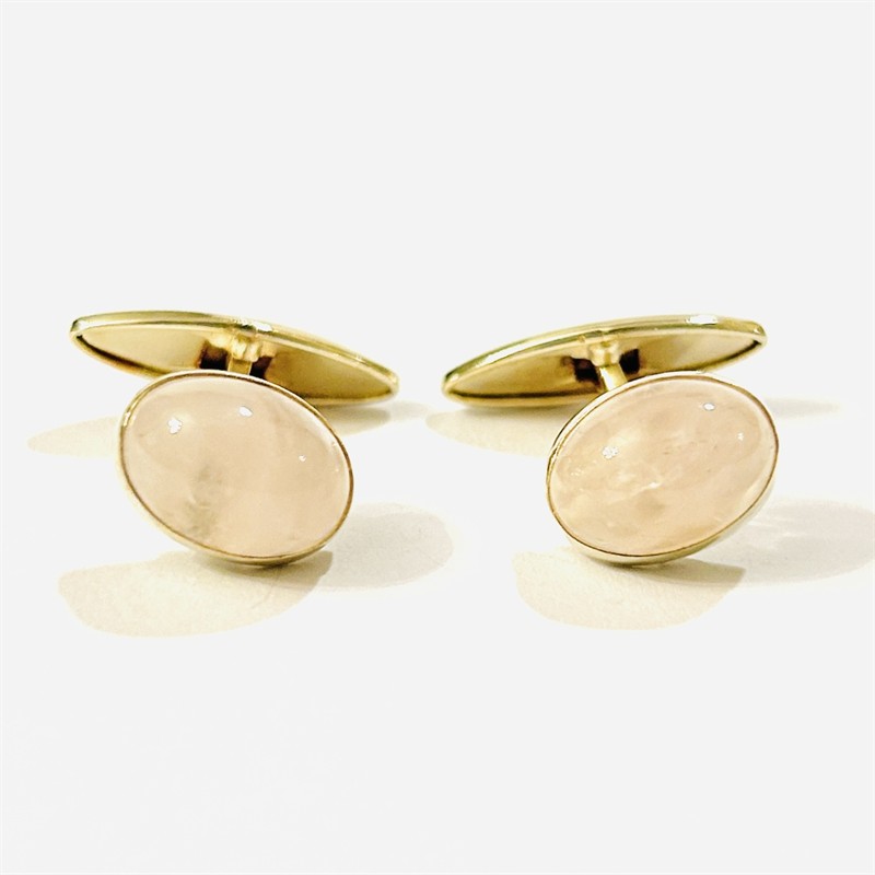 Starožitné zlacené manžetové knoflíčky s růženíny