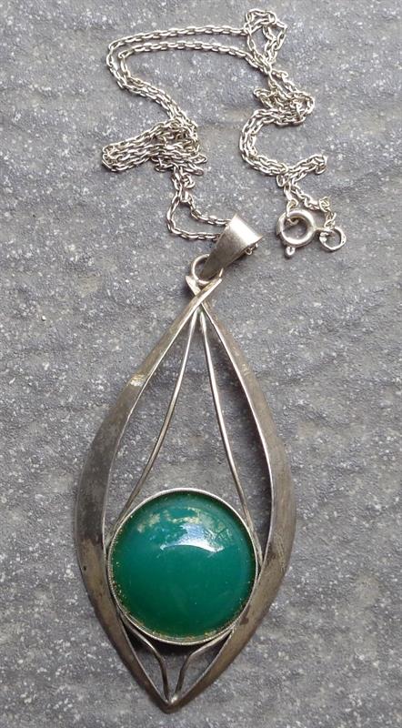 Stříbrný závěs s řetízkem brusel styl 900/10,2 g