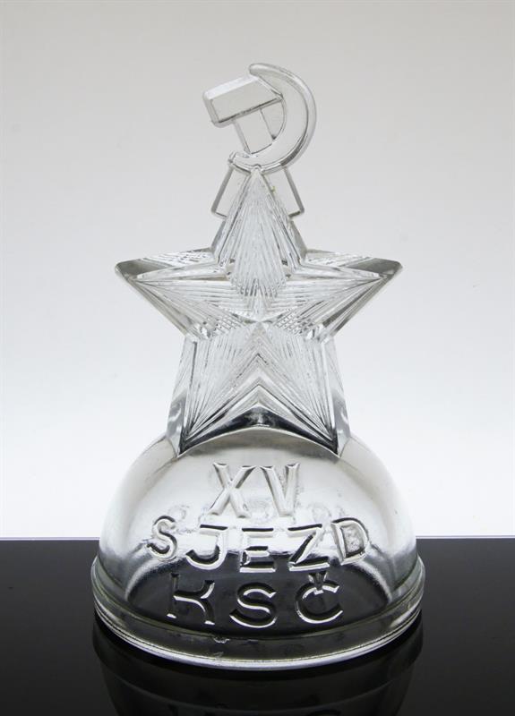 HVĚZDA dobová propaganda Sklo - Union Rudolfova huť 1976