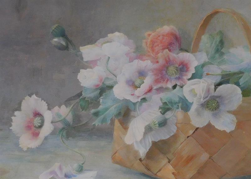 JENNY SCHERMAULOVÁ - KYTICE, olej 50 x 70 cm