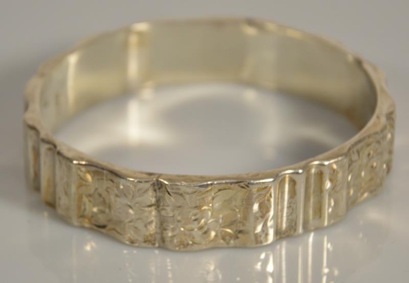 STŘÍBRNÝ ARTDEKO NÁRAMEK  25,5g