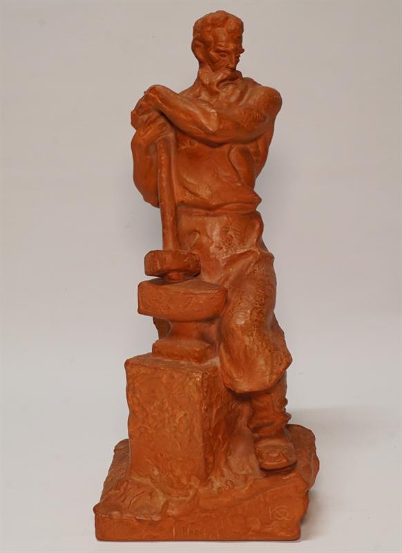 HEFAISTOS - socha kováře Karel OPATRNÝ keramika terakota