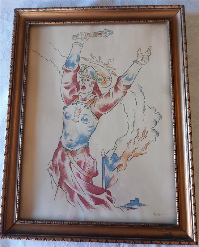 Alegorie Míru, rok 1945, Bohuslav Krs, 1890 - 1962