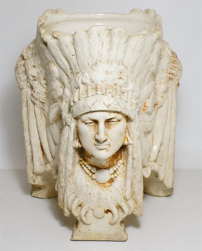 Dóza na tabák s indiány - Johann MARESCH Ústí nad Labem