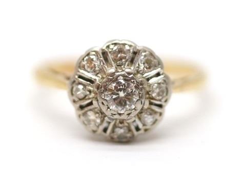 Zlatý prsten s diamanty