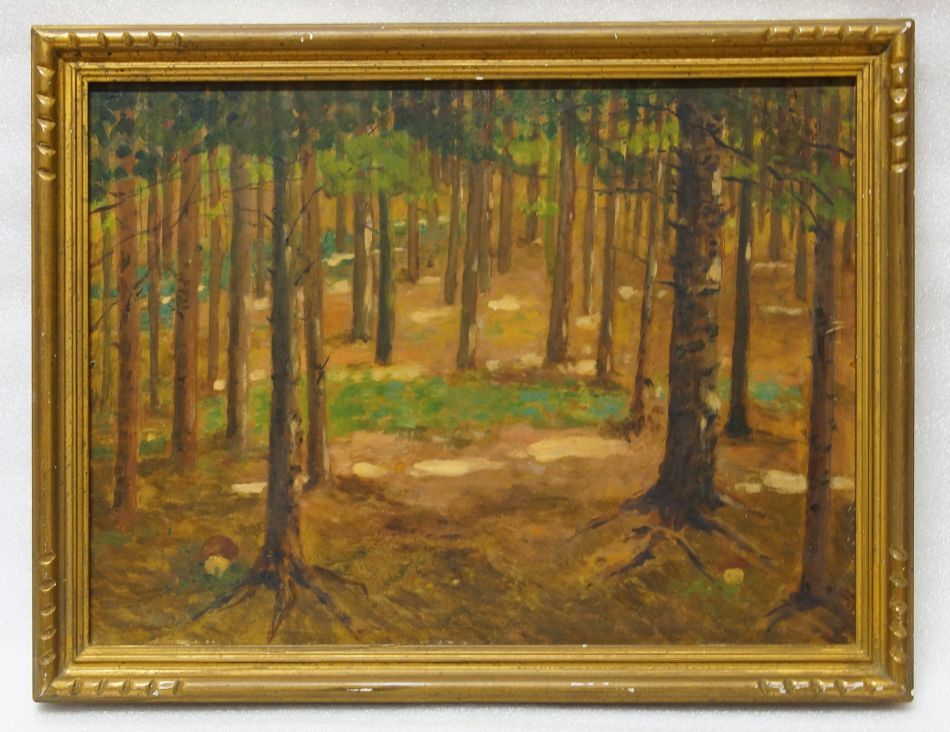 Lesní interiér - LÄSSIG, olejomalba