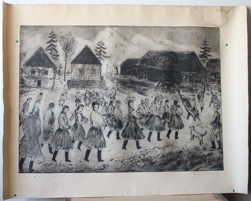 Vladimír Pecháček - Svatební průvod v Gerlachově